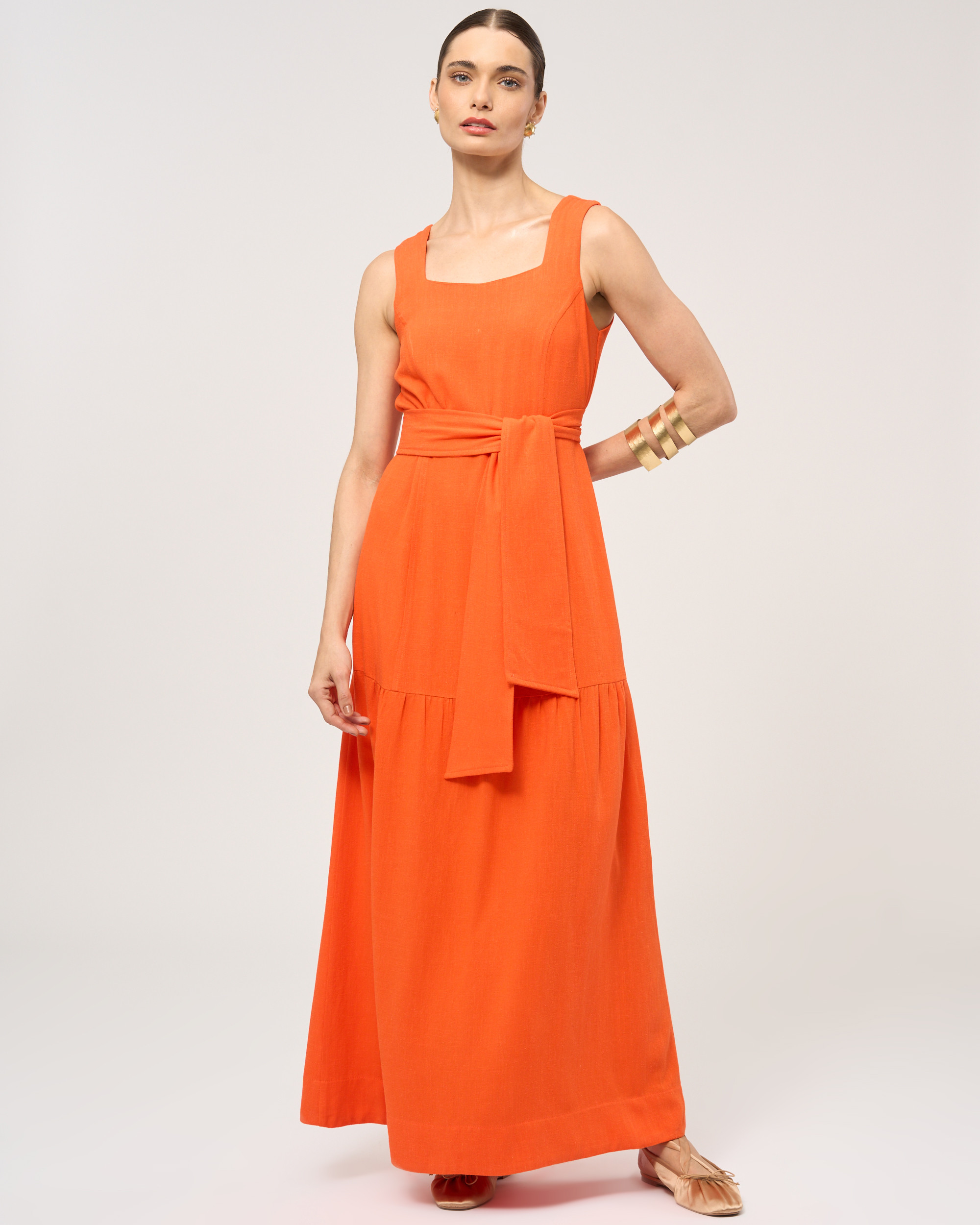 Vestido Margarida Orange