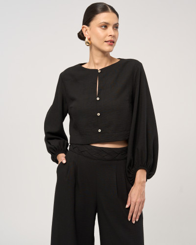 Blusa Crisântemo Black