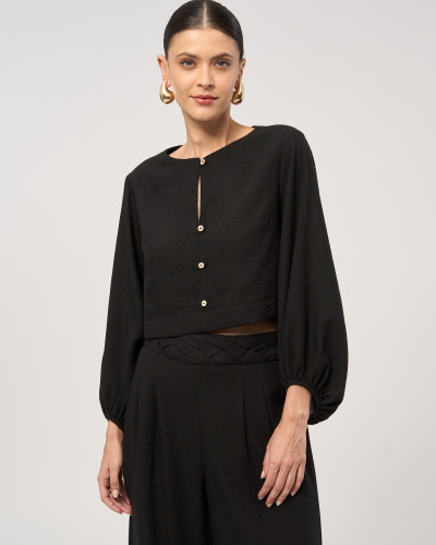 Blusa Crisântemo Black