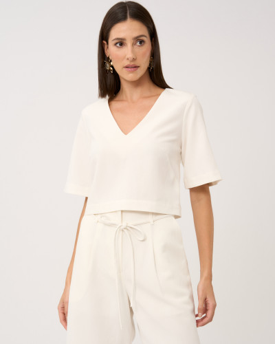 Blusa Bruleé Blanc