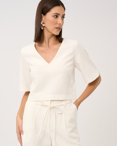 Blusa Bruleé Blanc