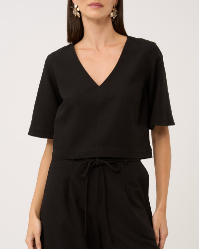 Blusa Bruleé Noir