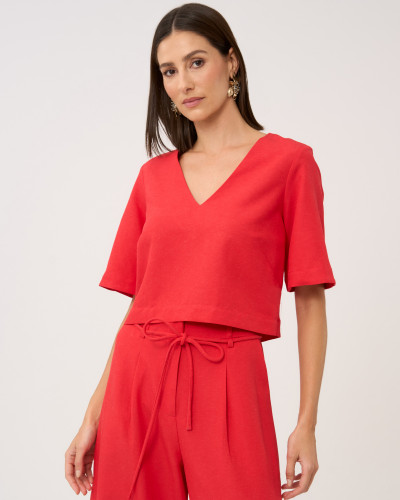 Blusa Bruleé Rouge